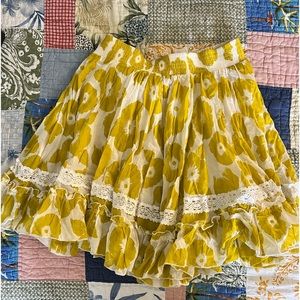 Oilily green and white twirly skirt